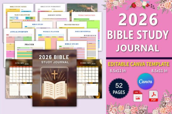 ✨ 2026 Bible Study Journal Canva: A Tool for Spiritual Growth and Daily Reflection