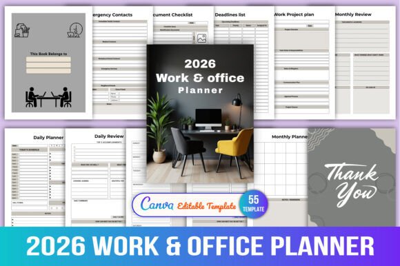 2026 Work Office Planner: A Comprehensive Tool for Productivity and Organization