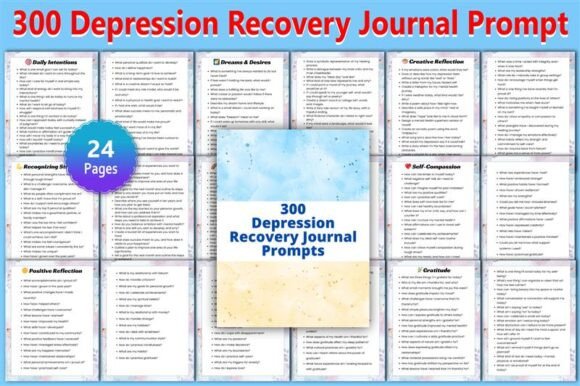 300 Depression Recovery Journal Prompts