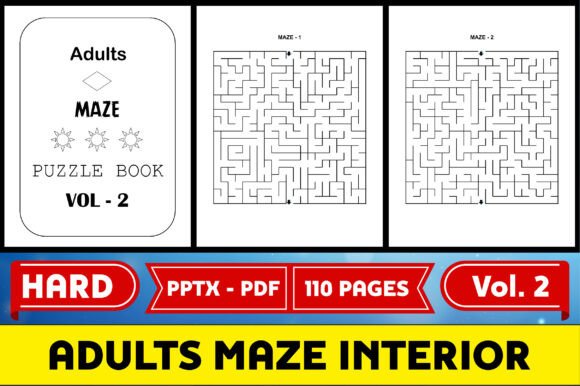 Adults Maze Puzzle Interior KDP V 2