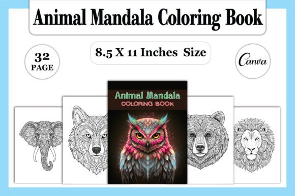 Animal Mandala Coloring Book: A Creative Escape for Mind and Art