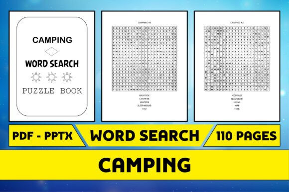 Camping Word Search Puzzle Game Interior