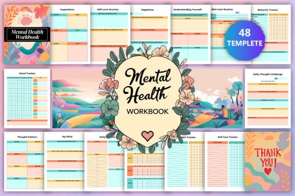 Comprehensive Mental Health Workbook Daily Planner for Holistic Well-Being