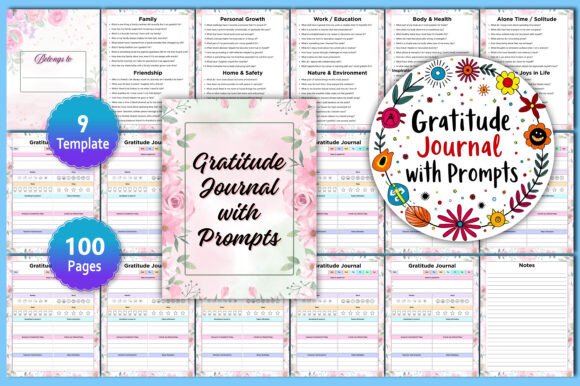 Gratitude Journal with Prompts