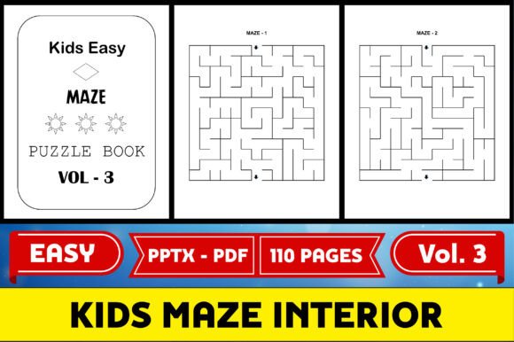 Kids Maze Puzzle Interior KDP - Vol 3