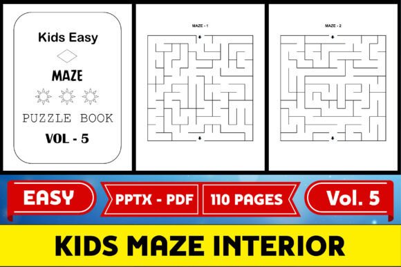 Kids Maze Puzzle Interior KDP - Vol 5: A Practical Resource for Educators and Parents