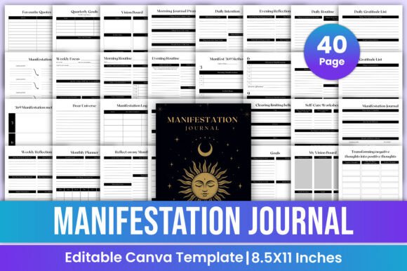 Manifestation Journal Canva Template: A Tool for Growth and Clarity