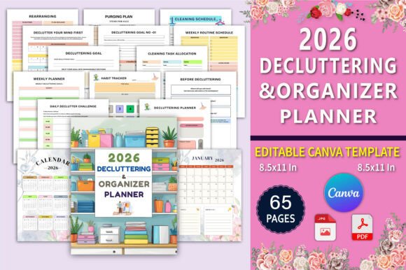 Master Your Space and Mind with the 🧹 2026 Decluttering Organizer Planner
