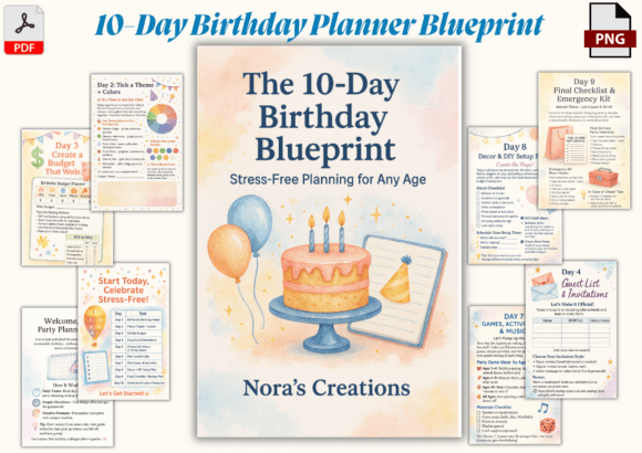 The 10-Day Birthday Planner Blueprint: A Stress-Free Celebration Guide
