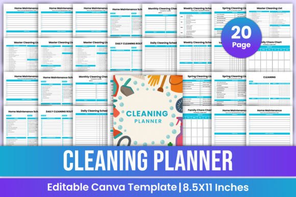 The Cleaning Planner Canva Template: A Game-Changer for Organized Living