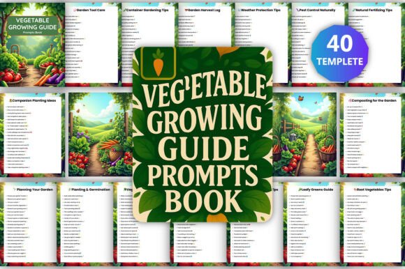 Vegetable Growing Guide Prompts Book